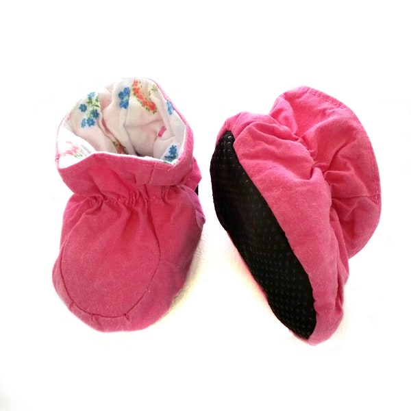 Schnittmuster für Kleinkinder und Babys zum Herunterladen / Booties, die an bleiben! Muster Babyschuh / Pantoffel.