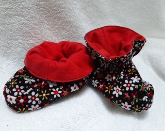 Baby Slippers - soft-soled shoes, SIZES SMALL and MEDIUM, many colours available, handmade