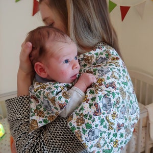 Double Layer Flannel Baby Bib – Absorbent bib with Crew Neck Design