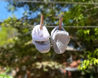 Babyschoentjes - babysloffen, babyslofjes, baby slofjes, Zachte zool schoenen, wieg schoenen, handgemaakt