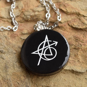Avengers Tattoo Inspired Clay Pendant Necklace