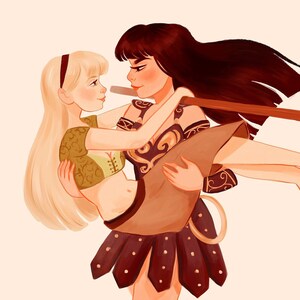 Xena and Gabrielle Print.