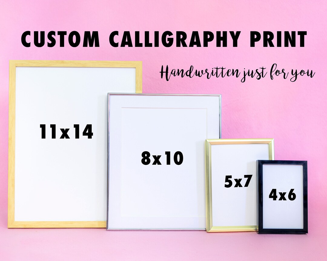 Custom Modern Calligraphy Printable *DIGITAL WRITING ONLY* - Etsy