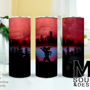 Jersey Devil Tumbler Wrap, Jersey Devil Tumbler Design, Crytpid Tumbler Wrap, Cryptid Tumbler Design