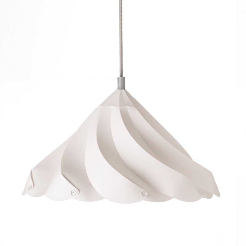 Meringue Kiss Lampshade White Nursery Lamp Shades Unique Hanging Light Modern Lighting Ceiling Pendant Origami Shade
