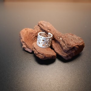 Sterling Silver Ring, Handmade, Wide, Gift