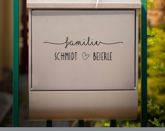 Mailbox sticker personalized name first name vinyl sticker lettering