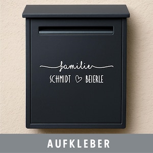 Mailbox sticker personalized name first name family vinyl sticker label