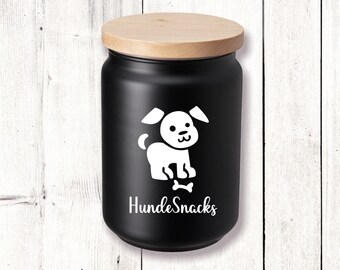 Aufkleber „Hunde Snacks“ Hundeliebe Vinylaufkleber Beschriftung Haustiere