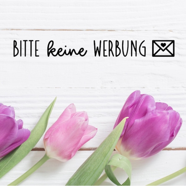 Briefkasten Aufkleber "Bitte keine Werbung" Vinylaufkleber, Sticker, Beschriftung