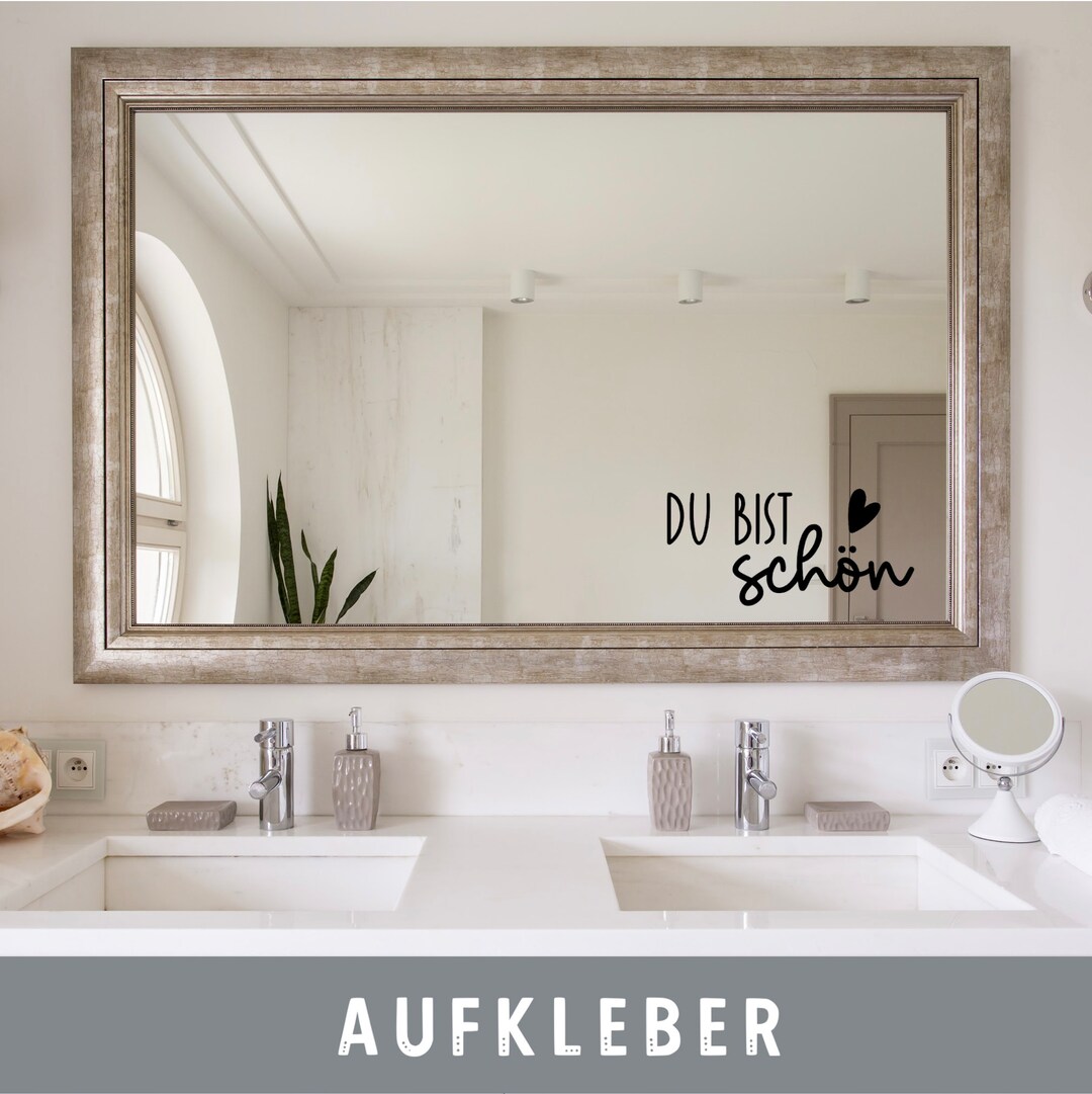 Sticker you Are Beautiful Mirror Glass Sticker Etsy