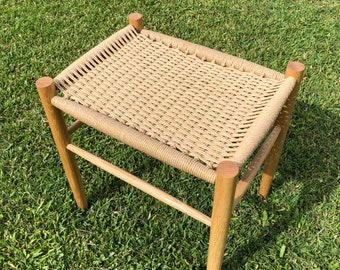 Modern Shaker Stool with danish cord