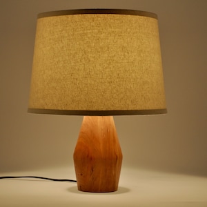 Truncated Modern Wood Table Lamp | Bedside Lamp | Night Light | Wood Lamp | Table Lamp | Table Light | Wood Light