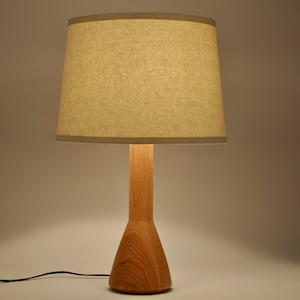 Tres Modern Wood Table Lamp | Bedside Lamp | Night Light | Wood Lamp | Table Lamp | Table Light | Wood Light
