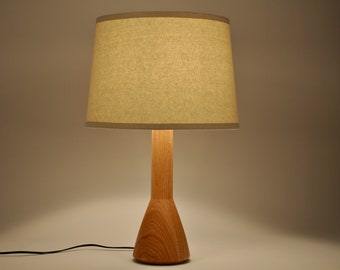 Tres Modern Wood Table Lamp | Bedside Lamp | Night Light | Wood Lamp | Table Lamp | Table Light | Wood Light