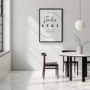 Frame mockup, Artwork display, DIN A, boho mockup, interior frame mockup