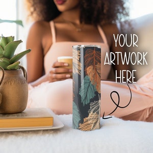 20oz Skinny Tumbler mockup, Black woman mockup, Canva Mockup, Black Model Mockup, Blank Tumbler Mockup, PNG Tumbler, POD Tumbler Mockup