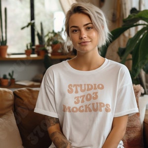 Gildan 64000 Mockup White Gildan 64000 Mockup Bundle Gildan 64000 Mock Up Trendy Model Mockup White Mockup Shirt Fall Mockup Gildan Mock Up