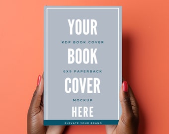 6x9 Book Cover Mockup, Black Woman Mockup, KDP Mockup, KDP Template, NoteBook Mockup, Journal, Canva Mockup, Ebook Mockup, Book Template