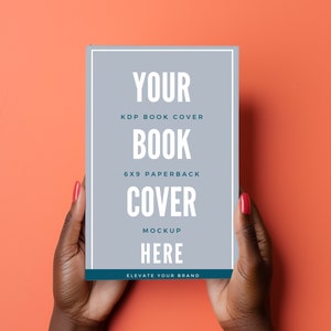 6x9 Book Cover Mockup, Black Woman Mockup, KDP Mockup, KDP Template, NoteBook Mockup, Journal, Canva Mockup, Ebook Mockup, Book Template