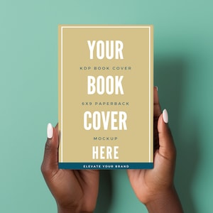 6x9 Book Cover Mockup, Black Woman Mockup, KDP Mockup, KDP Template, NoteBook Mockup, Journal, Canva Mockup, Ebook Mockup, Book Template