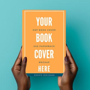 6x9 Book Cover Mockup, Black Woman Mockup, KDP Mockup, KDP Template, NoteBook Mockup, Journal, Canva Mockup, Ebook Mockup, Book Template