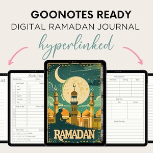 Ramadan Journal, GoodNotes ready, Ramadan Logbuch, Ramadan Digitaler Planner, Ramadan Notizbuch, Ramadan Planer, Ramadan Buch,