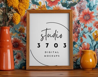 Frame mockup, Artwork display, Airbnb Mockup Sign, boho Frame mockup, interior frame mockup,