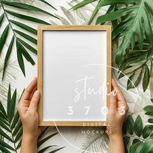 Frame mockup, Artwork display, 5x7 ratio, boho mockup, interior frame mockup