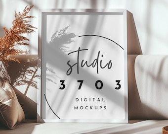 Frame mockup, Artwork display, DIN A, boho mockup, interior frame mockup