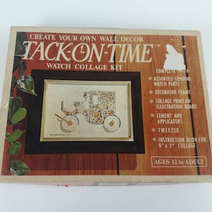 Vintage, 70s, Creative Watch Collage, Tack-On-Time, Brougham Cab 1840, Kit, Brougham Carriage, Wall Decor, Coupe