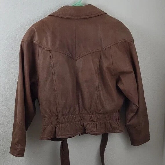 Wilson’s Leather Jacket VTG Cropped 80s Adventure… - image 10