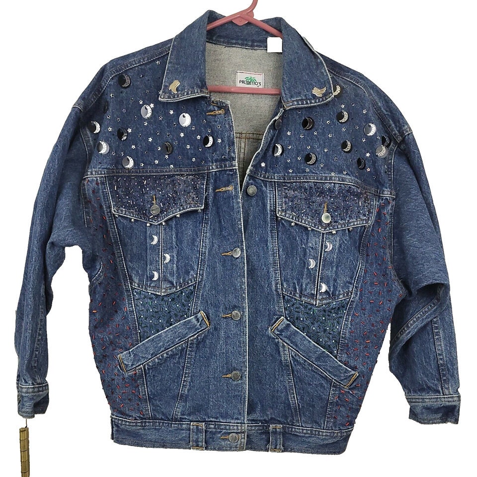 Jacket Chamarras De Mezclilla Baratas Chaqueta De Lentejuelas Jean