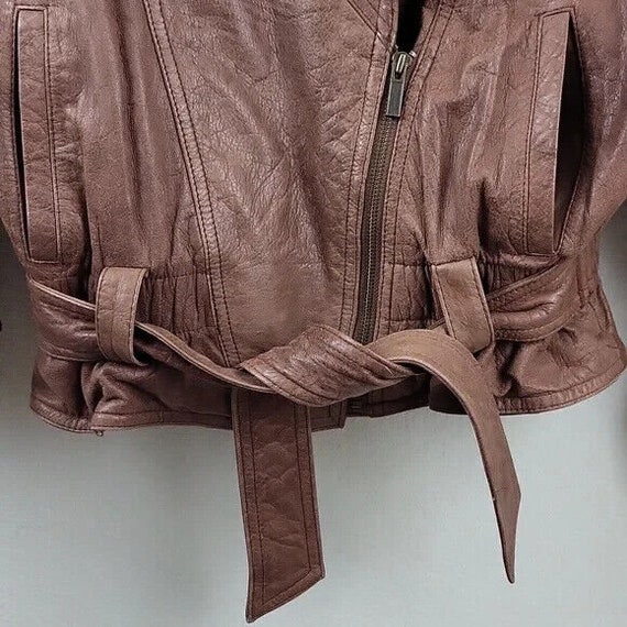 Wilson’s Leather Jacket VTG Cropped 80s Adventure… - image 5