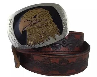 Eagle Adler One Dollar Western Cowboy Gürtelschnalle (Gebraucht) In - Foto 4