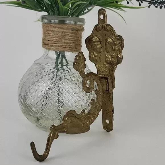 Vintage Asian Style Brass Fish, Dragon Wall Hook - Etsy