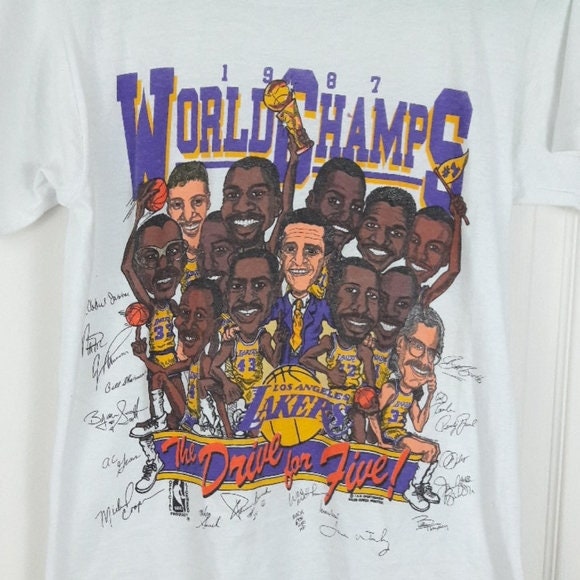 Vintage 80s LALakers WorldChamps T-Shirt