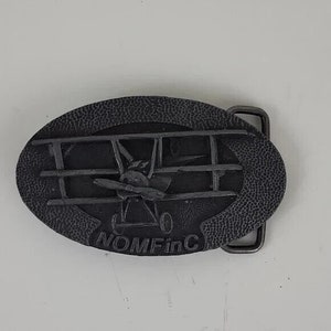 Vintage Old Mission Metals Betco Aviation Belt Buckle