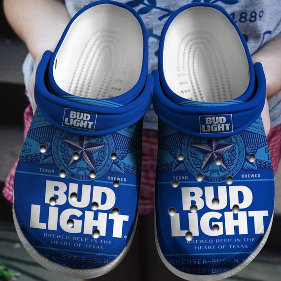 Bud Light Beer Clogs Shoes Bud Light Beer Classic Clog - Etsy