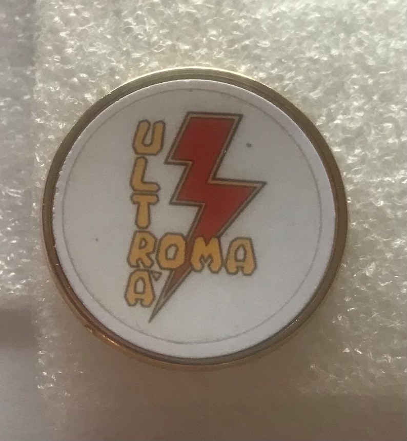 AS Roma ultras pin badge football soccer. image 1