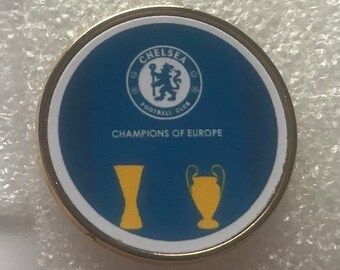 CHELSEA FC champions pin badge football soccer.Euro winners…