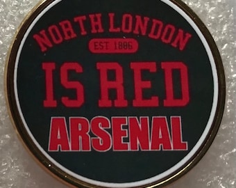 Arsenal North London pin badge football soccer.