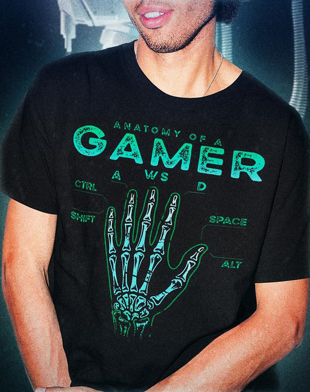 Gamer Anatomy Shirt Skeleton Hand Gaming Video Game T Shirt - Etsy