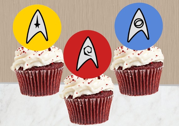 Star Trek Cupcake Toppers Instant Download Star Trek Etsy