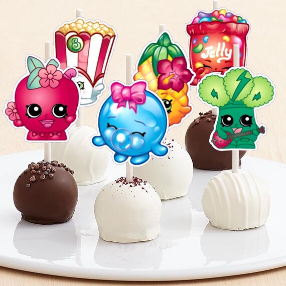 Shopkins Cake Pop Toppers Shopkins Cake Pops Shopkins Etsy