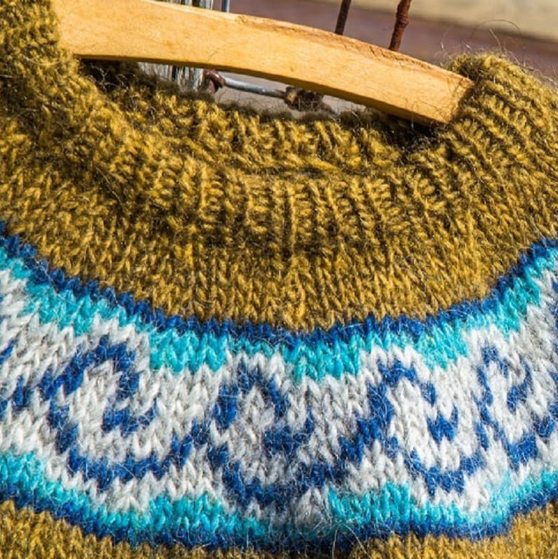 Knitting PATTERN // Child's Icelandic Sweater PDF Etsy
