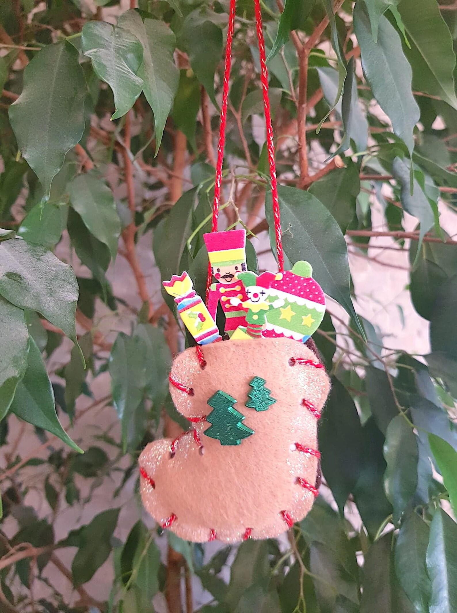 ballet shoe christmas bi-color to customize
