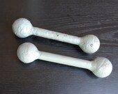 Set of 2 x 0.690 kg. Vintage dumbbells hand weight barbells