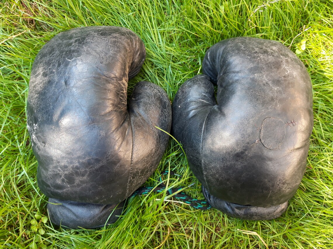 Leather & Horsehair Boxing Gloves Vintage Soviet USSR Sports Etsy