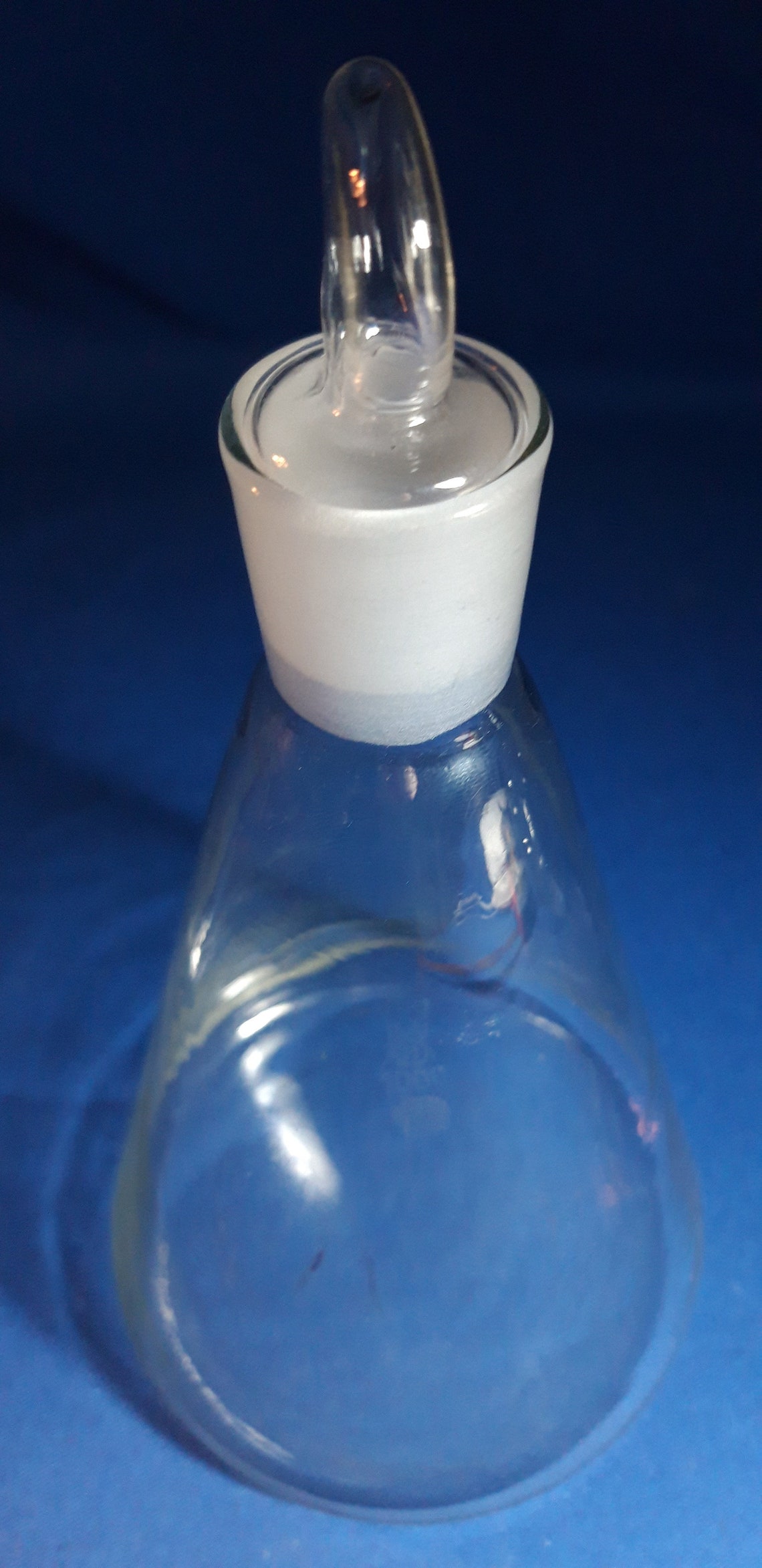 Large erlenmeyer flask 1L Vintage chemistry laboratory flask Etsy